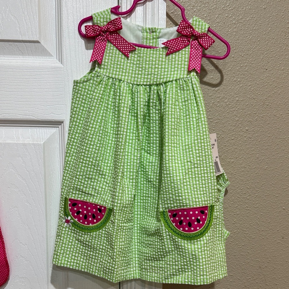 Rare Editions Green and Pink Kids Matching Set